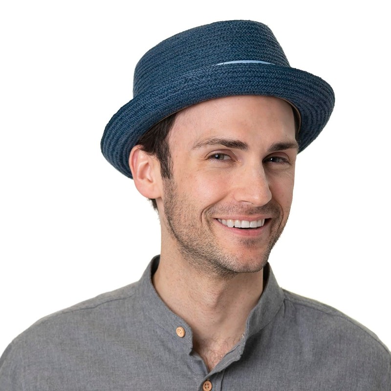 Stetson Vantella Diamond Straw Hat - Plain Hat with Contrast