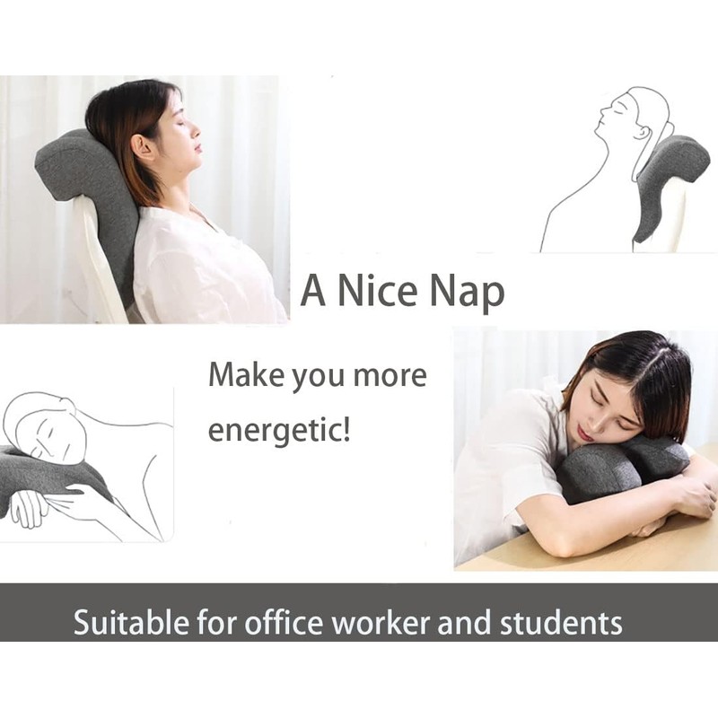 Fcare Desk Pillow for Napping, Travel Neck Pillow Memory Foam