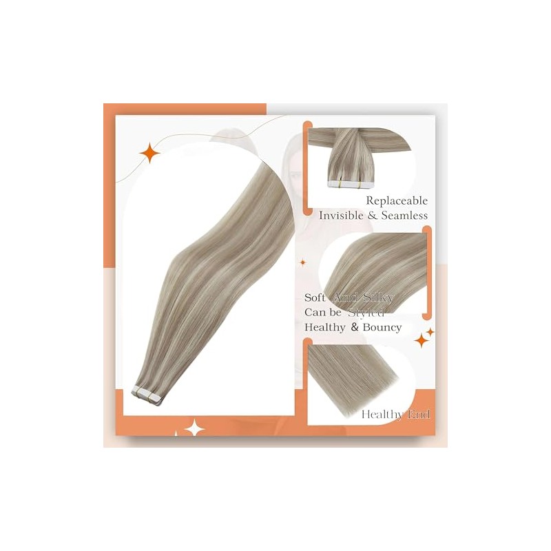 Shine Cinta para el cabello Extensiones de cabello 50 gramos