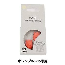 Tulip Tulip Knitting Supplies "amicolle Knitting Needle Cap (Large), 2 Pieces, Orange AC-049"