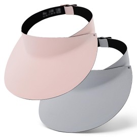 MK MATT KEELY Sun Visor Cap Women Wide Brim Golf Visors Ladies One-Piece Lightweight Running Hat with UV Protection(2PCS)