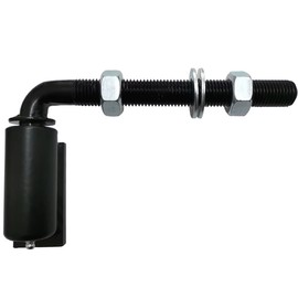 Supreform Universal Heavy Duty 5/8" J-Bolt Gate Hinge Steel Pivot Hinge Welded Hinge for Welding on Larger Iron or Steel Gates, Adjustable 5" Long Bolts Ball Bearing (Sold as Pair)