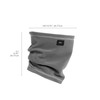 Turtle Fur Micro Fur Single-Layer Neck Gaiter, Graphite, One Size