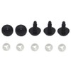 ARTCXC 50Pcs 15mm Black Solid Plastic Safety Eyes Craft Eyes