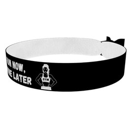 Stoffarmband Run Now Wine Later - Fitness Stoffarmband aus Satin - Wasserfest & Langlebig - Motivationsarmband f√ºr Athleten - Fitness Accessoires & Geschenke - Sport Merch f√ºr Fitnessliebhaber