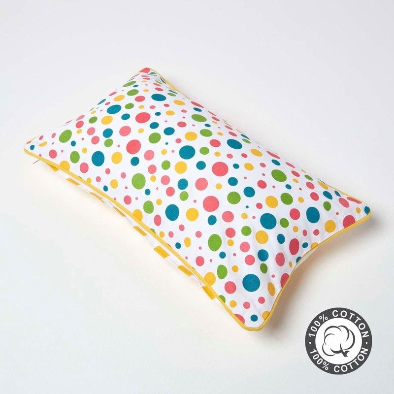 Homescapes Colourful Polka Dot Cushion Cover 30 x 50 cm