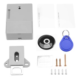 Dropfree Grey RFID Lock, Electronic Door Lock, Cabinet Door Lock, Drawer, Smart Sensor, Cabinet Door Lock, Lock, Drawer, Dark