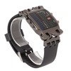 Men's LED Watch Classic Fashion Men's Rectangular Watch with Binary