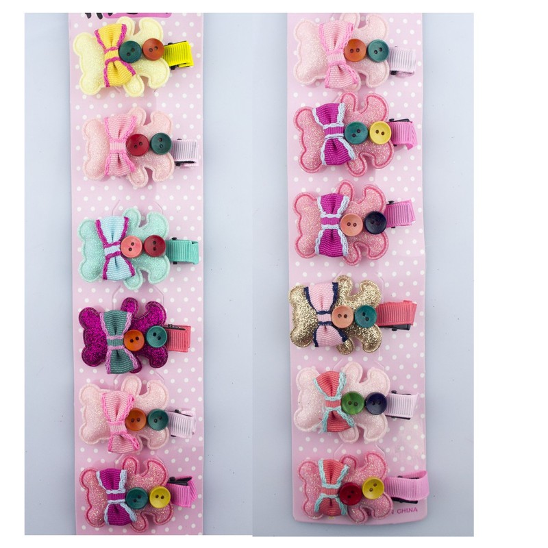 HAND ® A Pair of Cute Glittery Teddy Bear Hairclip