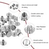 sourcing map 30set M4 x 6mm Chicago Screw Metal Slotted