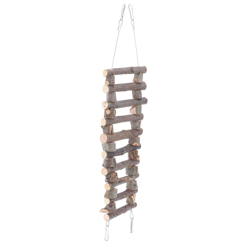 Wooden Pet Ladder Soft Animal Bendable Bridge Toy for Hamster