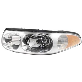 For 2000-2005 Buick Lesabre Headlight Driver Side GM2502210 w/cornering/marker lamp; Limited; w/fluted high beam surface-replaces 25769597
