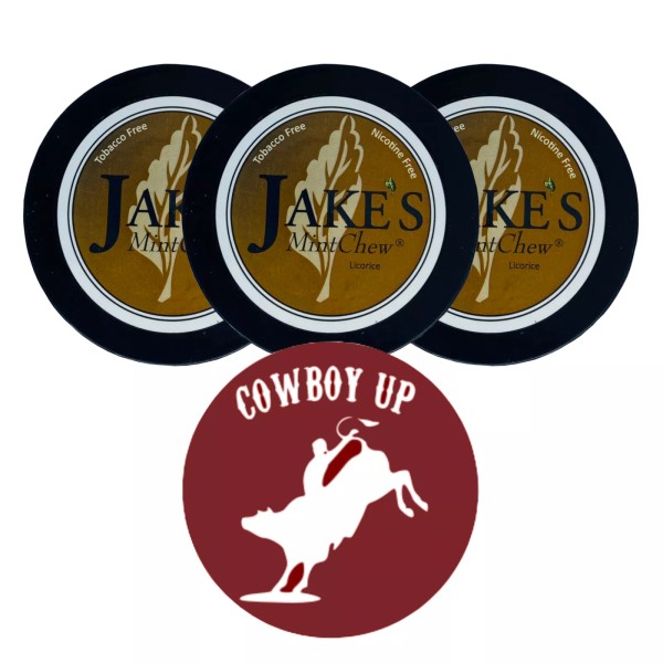 Jake's Mint Herbal Chew Licorice 3 Cans & DC Crafts