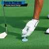 2 PCS Adjustable Golf Tees, Rubber Golf Tees for Mats,