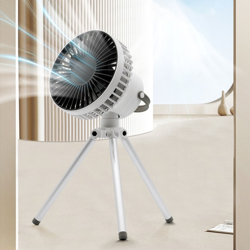 Outdoor Camping Fan 2000mAh Mini Outdoor Multifunctional Camping Tripod Fan