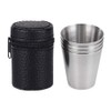 Gobesty Hip Flask Cups, Pack of 12 Stainless Steel Cups,