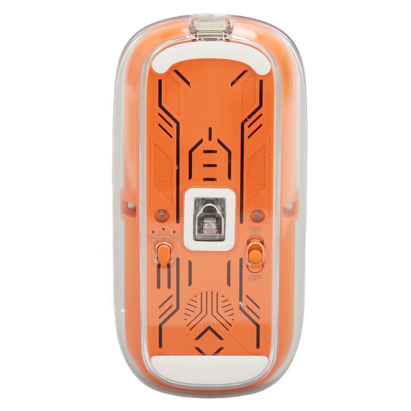 Wireless Bluetooth 3 Mode BT5.1 BT5.1 2.4GHz Mouse Transparent Clear