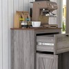 HOMCOM Farmhouse Barn Door Accent Cabinet, Kitchen Sideboard Storage Cabinet
