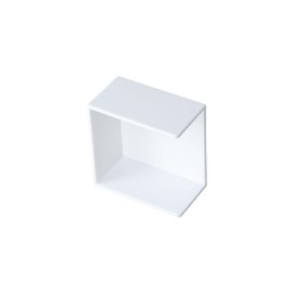 dohobby White Thickened Plastic Sticky Note Holder,Convenient Note Storage Box for Office Home Desk Organizers