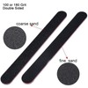 Rnitle Professional Nail Files,5 Pack Double Sided Emery Board(100/180 Grit),Nail