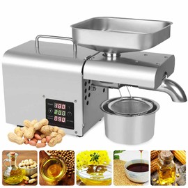 Commercial Automatic Oil Press Machine Industrial Oil Pressing Machine Stainless Steel High Oil Extractor Nuts Seeds Oil Presser Pressing Machine