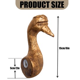 KVTTOZA Christmas Animal Head Wall Hanging Duck Ornament, 3D Wall Hanging Ornament, Decorative Resin Animal Head Wall Hanging Decoration Living Room Bedroom Kitchen Office Birthday Christmas Gift