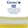 Giorgio GBRD1 Small Travel Men's Mustache and Beard Brush, Natural