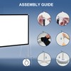 Projector Screen Portable Outdoor Movie: Projection Screens Stand 4K Cinema