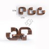 MHY 3 Pieces Large Size Brain Teaser Puzzles,Metal Cast Puzzle
