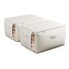 TomVista Large Canvas Clothes Storage Bags with Thick Handles and