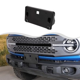 HTHE Front License Plate Mount for Ford Bronco Front License Plate Bracket Compatible with Ford Bronco 2021-2023 Exterior Accessories