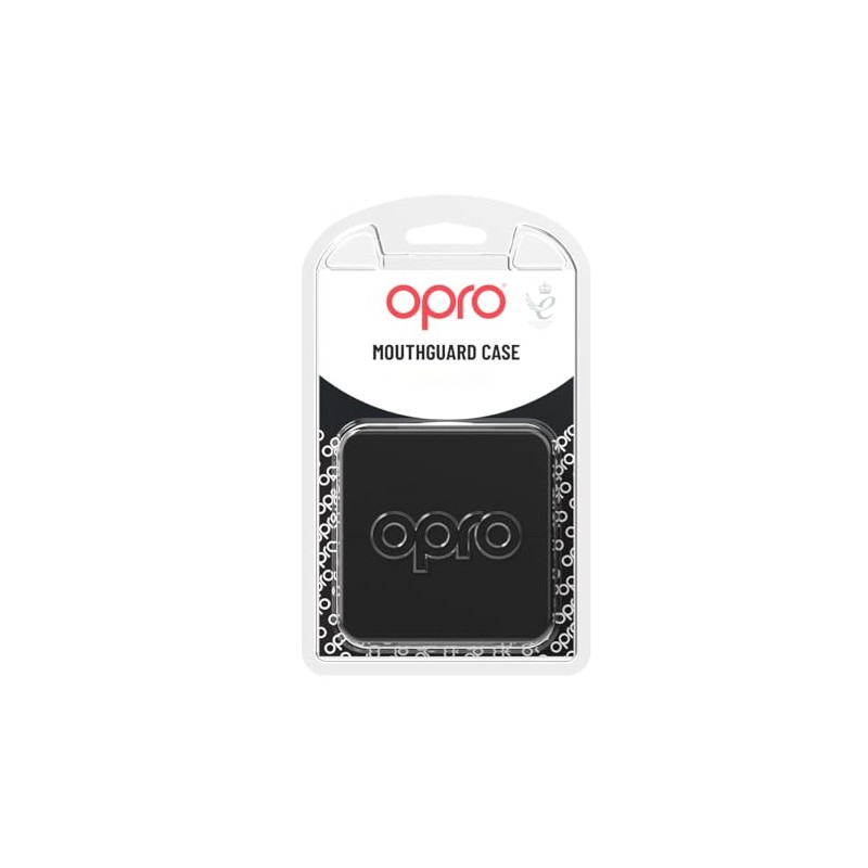 Opro Estuche para Protector Bucal Dental Caja Anti Microbial Negra
