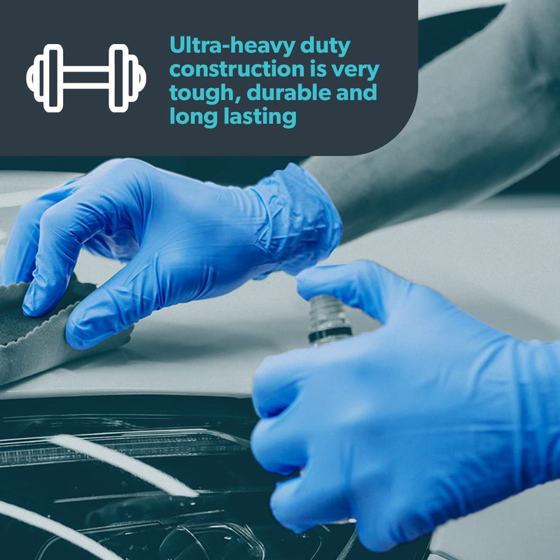 Unigloves PRO.TECT Blue XHD+ Nitrile Disposable Gloves - Ultra Heavy