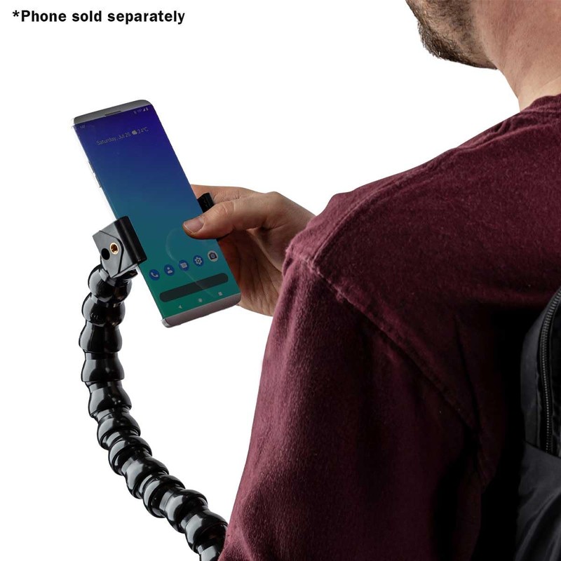MOGO ModularHose Assistive Technology Phone Holder with Heavy-Duty Spring Clamp