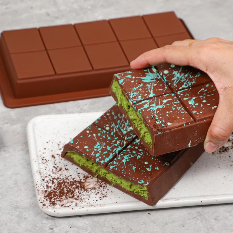 Webake The Original Deep Chocolate Bar Molds 2 Pack, 1