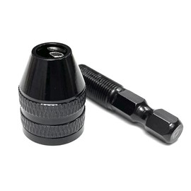 Mesee 0.5-3mm Keyless Drill Chuck Conversion Tool 1/4'' Hex Shank Quick Change Chuck Converter Adapter for Electric Screwdriver Drill