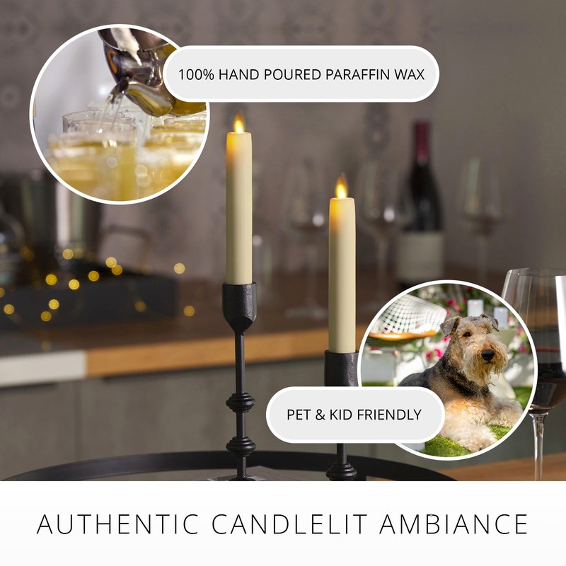 Luminara - Flameless Battery Operated Taper Candle - Ivory -