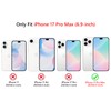 Lovmooful Magnetic foriPhone 17 Pro Max Case Lattice Plaid-Khaki&White