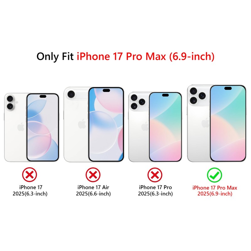 Lovmooful Magnetic foriPhone 17 Pro Max Case Lattice Plaid-Khaki&White