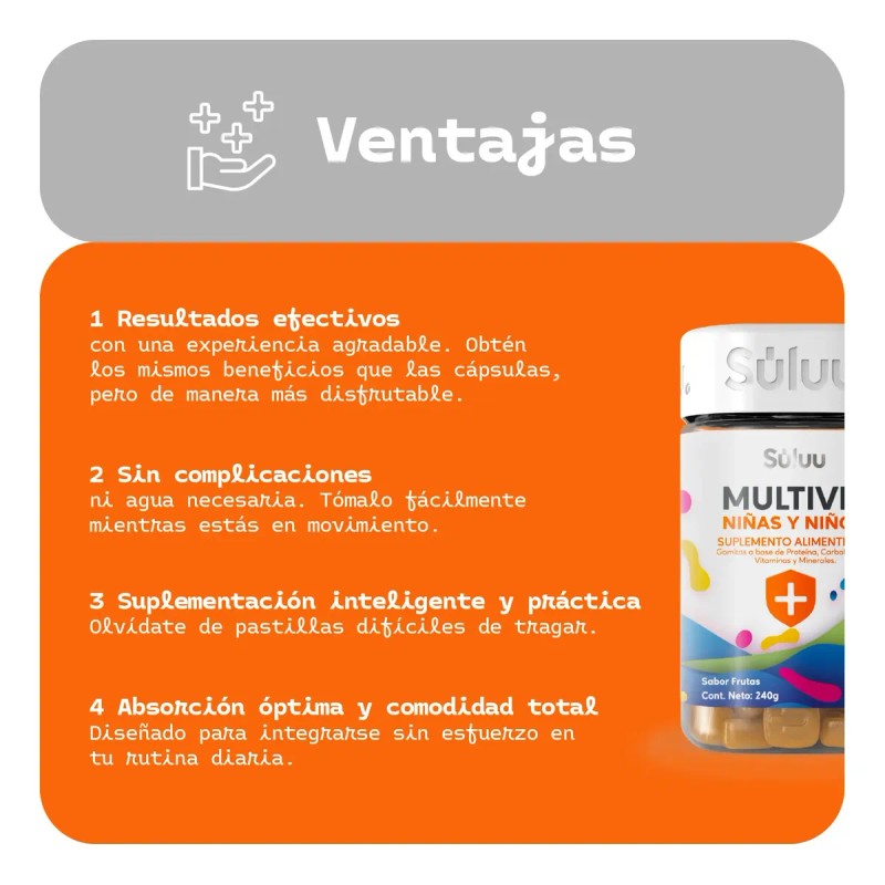 Gomitas Niños Calcio Magnesio Yodo Zinc Inositol Vitamina