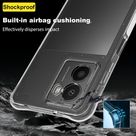 USTIYA Case for HMD Fusion 5G Clear TPU Four Corners Military-Grade Protection Cover Transparent Soft