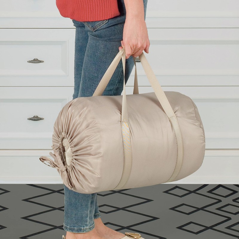Dream Lab Weighted Blanket Storage Bag with Straps, Cinch Closure