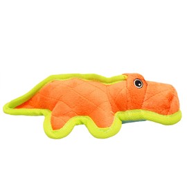 Boss Pet Chomper 11" Junior Gladiator Gator with Ballistic Nylon Edging & Hidden Dog Toy, Medium, Multicolor