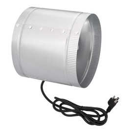 Simple Deluxe 8 Inch Inline Fan 420 CFM, HVAC Booster Exhaust Ventilation Fan with Low Noise for Basements, Bathrooms, Kitchens, Attics and Grow Tents, Silver