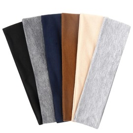 TERSE Headbands for Women Non Slip Elastic Sweat Hairbands Soft Fabric Hair Bands for Women's Hair, Workout Yoga Running Sport Thin Hair Wrap for Girls