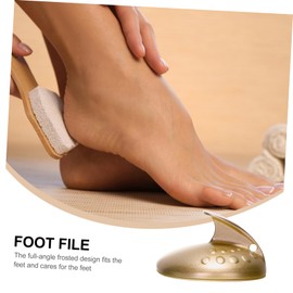 Mikinona 1pc Mango Shape Manual Foot File Ergonomic Exfoliating Tool for Callus Removal and Pedicure Care for Men Women and Elders