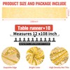10 Pack Sequin Table Runner 12" x 108" Rose Gold