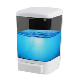 NUHOUSEBABY Manual Soap Dispenser Kitchen Bathroom Wall Mounted Commercial Soap Dispensers for Liquid Containers Shampoo Gel Chamber Plastic- 1150ML（38.9oz）