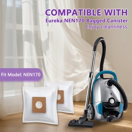 20-Pack NEN170 Micro Filter Vacuum Cleaner Bags for Eureka NEN170 Bagged Canister Vacuum Cleaner, Specialized Compatible with Eureka Vacuum Dust Bags