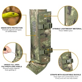 QOGIR Snake Gaiters for Hunting: Durable Snake Guards, Snake Gaiters Leggings for Men and Women, Anti-Bite Snakes on Lower Legs, Adjustable Snake Gaiters